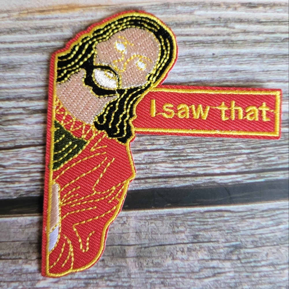 3/13$  Funny Jesus I Saw That Christian Meme Y2k Embroidered Iron on Patch